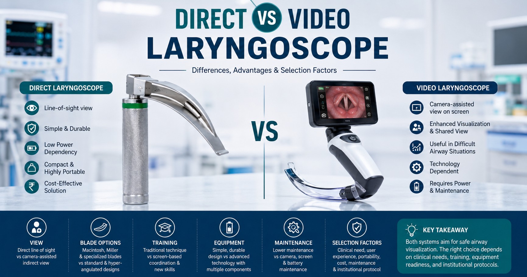 Direct vs Video Laryngoscope