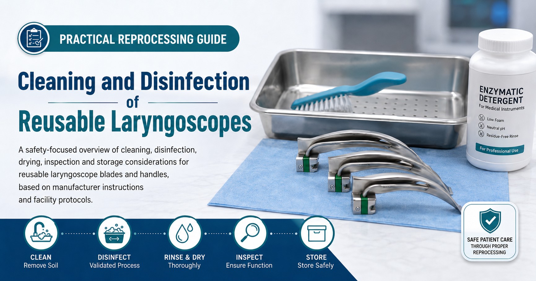 Cleaning and Disinfection of Reusable Laryngoscopes