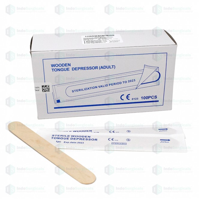 Sterile Standard Wooden Tongue Depressor (100 Pcs.) Manufacturer