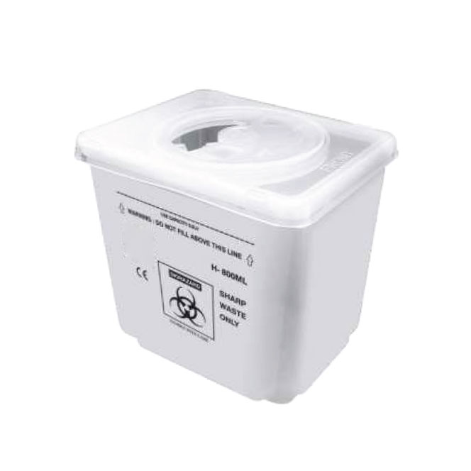 Disposable Sharp Container (Capacity 0.8 Ltr.) Supplier