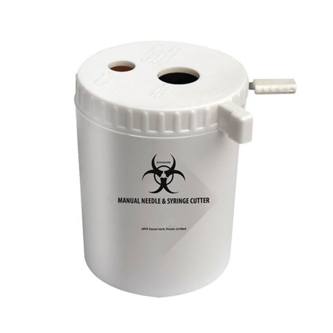 Manual Needle & Syringe Cutter (Capacity 500 ml) Supplier