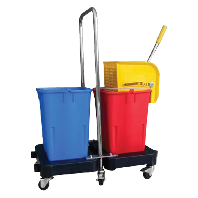 Wringer Trolley with Double Bucket (15 Liter) Supplier