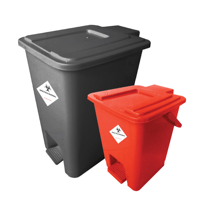 Color Coded Waste Bin with Cover with Foot Pedal Supplier