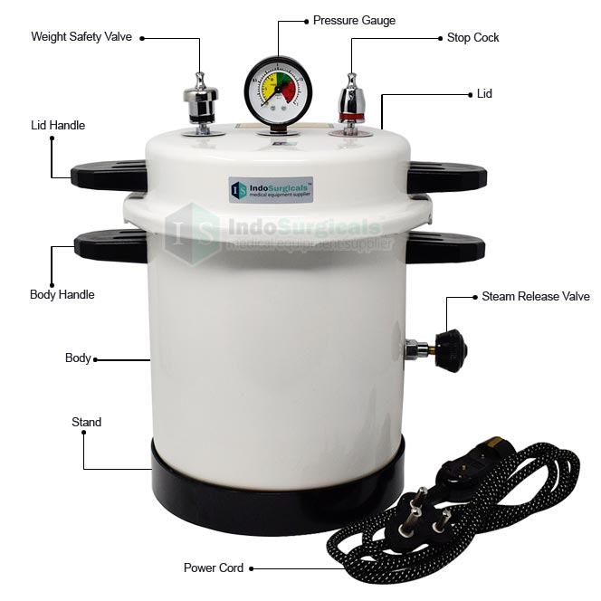Electric Autoclave Pressure Cooker Type (Epoxy Finish) Aluminum Body Supplier