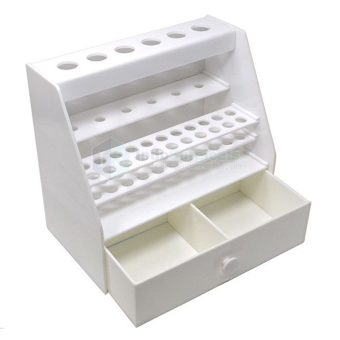 Micropipette Stand for 6 Pipette with Test Tube Rack & Drawer Manufacturer, Supplier & Exporter