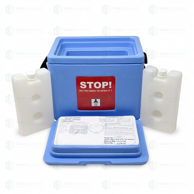 Small Vaccine Carrier Box with 2 Ice Packs (0.80 Litre) Manufacturer, Supplier & Exporter