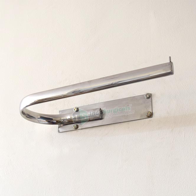 Wall-Mount Lead Apron Hanger – X-Ray Radiation Protection, Metal, FixtureDisplays 15653-NF, UPC 190715049132
