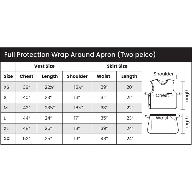 Full Protection - Full Over Lap (Wrap Around Lead Vest & Skirt) Exporter