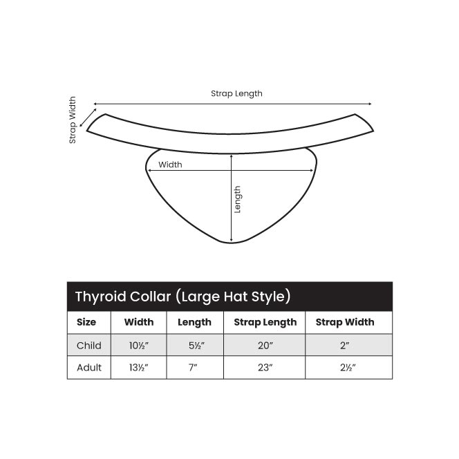 Thyroid Collar Large Hat Style Exporter