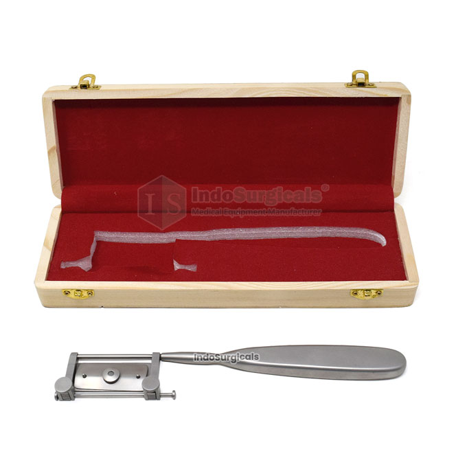 Skin Grafting Handle with Wooden Box (Small) Supplier