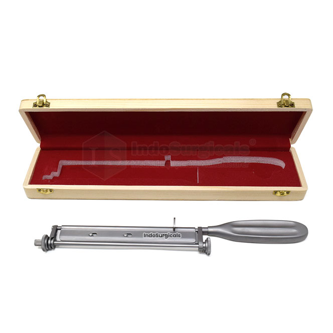 Skin Grafting Handle with Wooden Box (Big) Supplier