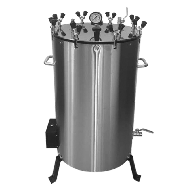 Vertical Autoclave Stainless Steel Economy Model (Double Wall, Nut Locking) Supplier