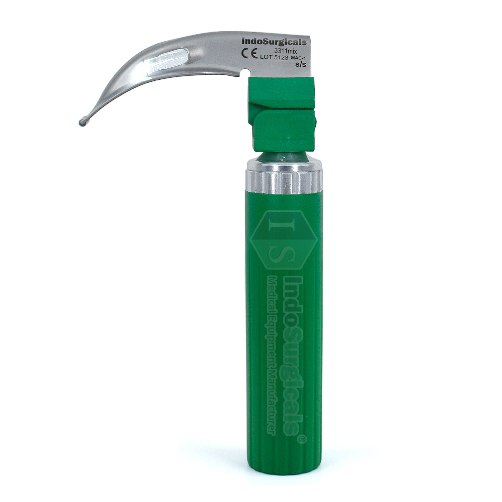 IndoSurgicals Disposable Macintosh Fiber Optic Laryngoscope