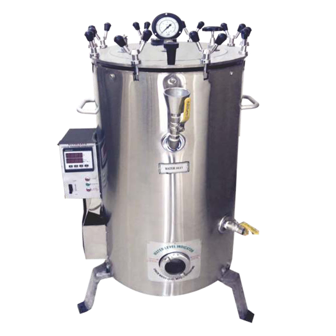Vertical Autoclave Hi-Pressure with Digital Controller (Triple Wall, Nut Locking) Supplier