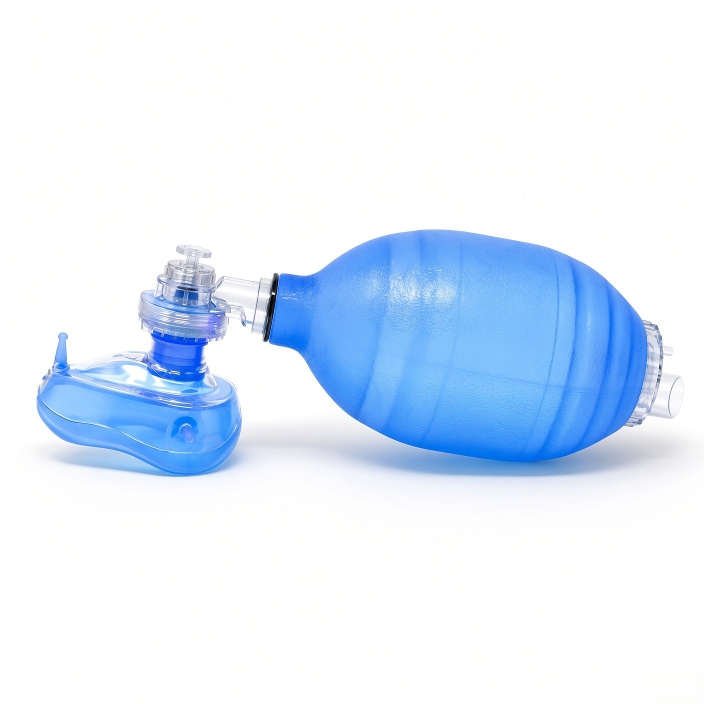 IndoSurgicals Blue Silicone Manual Artificial Resuscitator for Adult