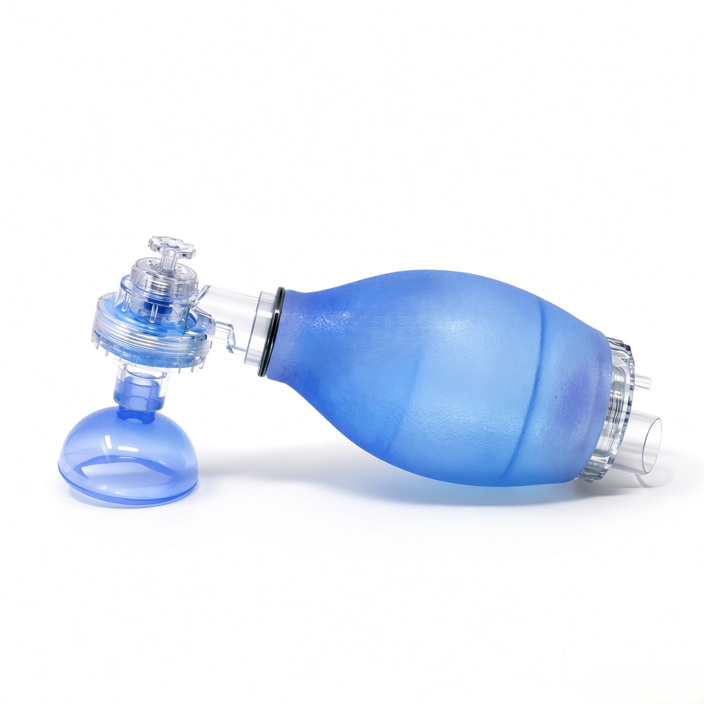 IndoSurgicals Blue Silicone Manual Artificial Resuscitator for Child