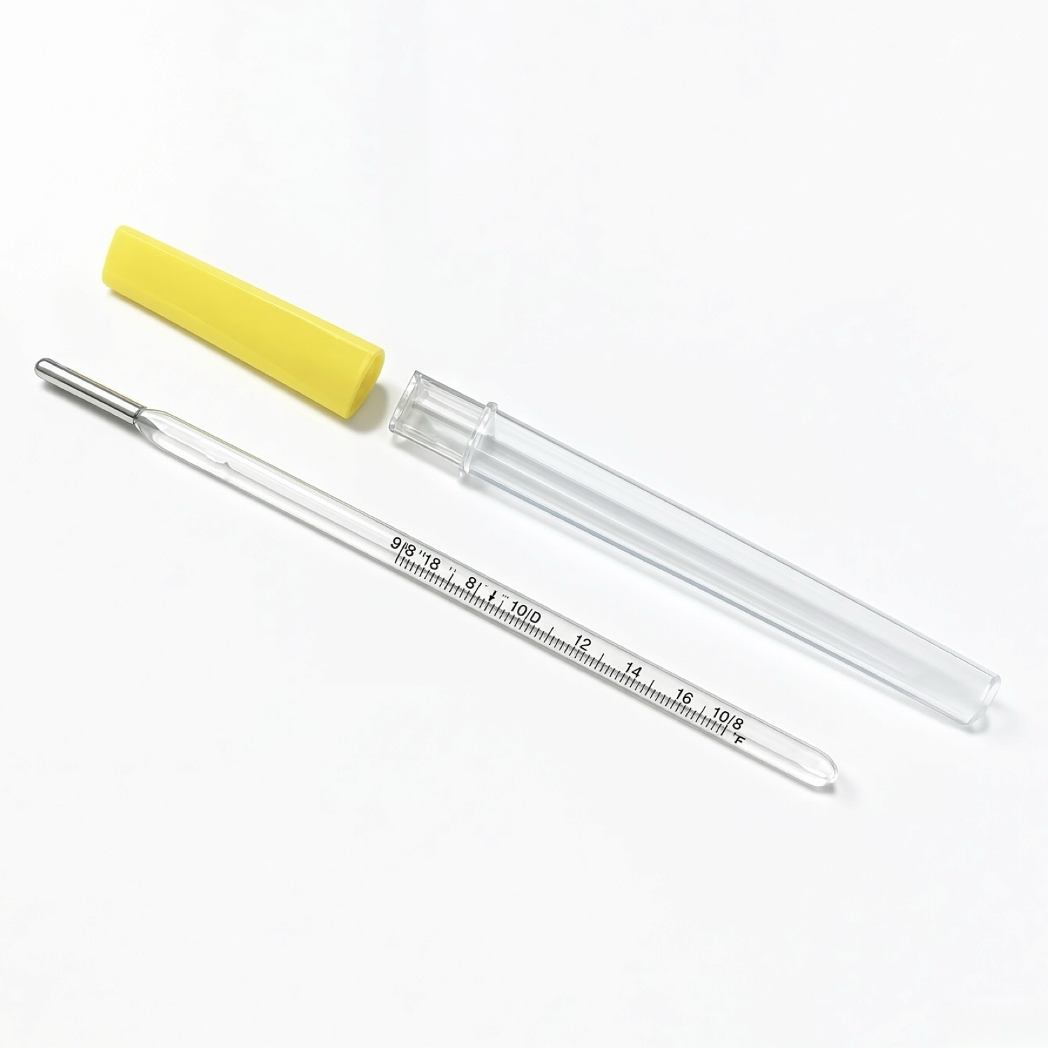 IndoSurgicals Mercury Thermometer Clinical, Prismatic Dual Scale