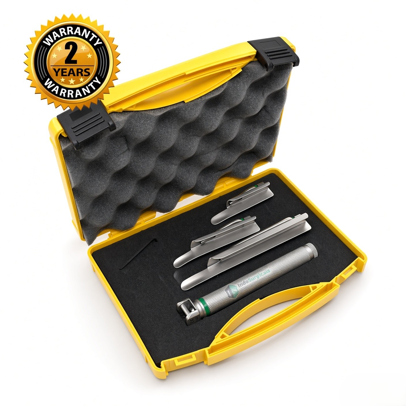 Fiber Optic Laryngoscope Set Miller Type with LED Bulb image 2