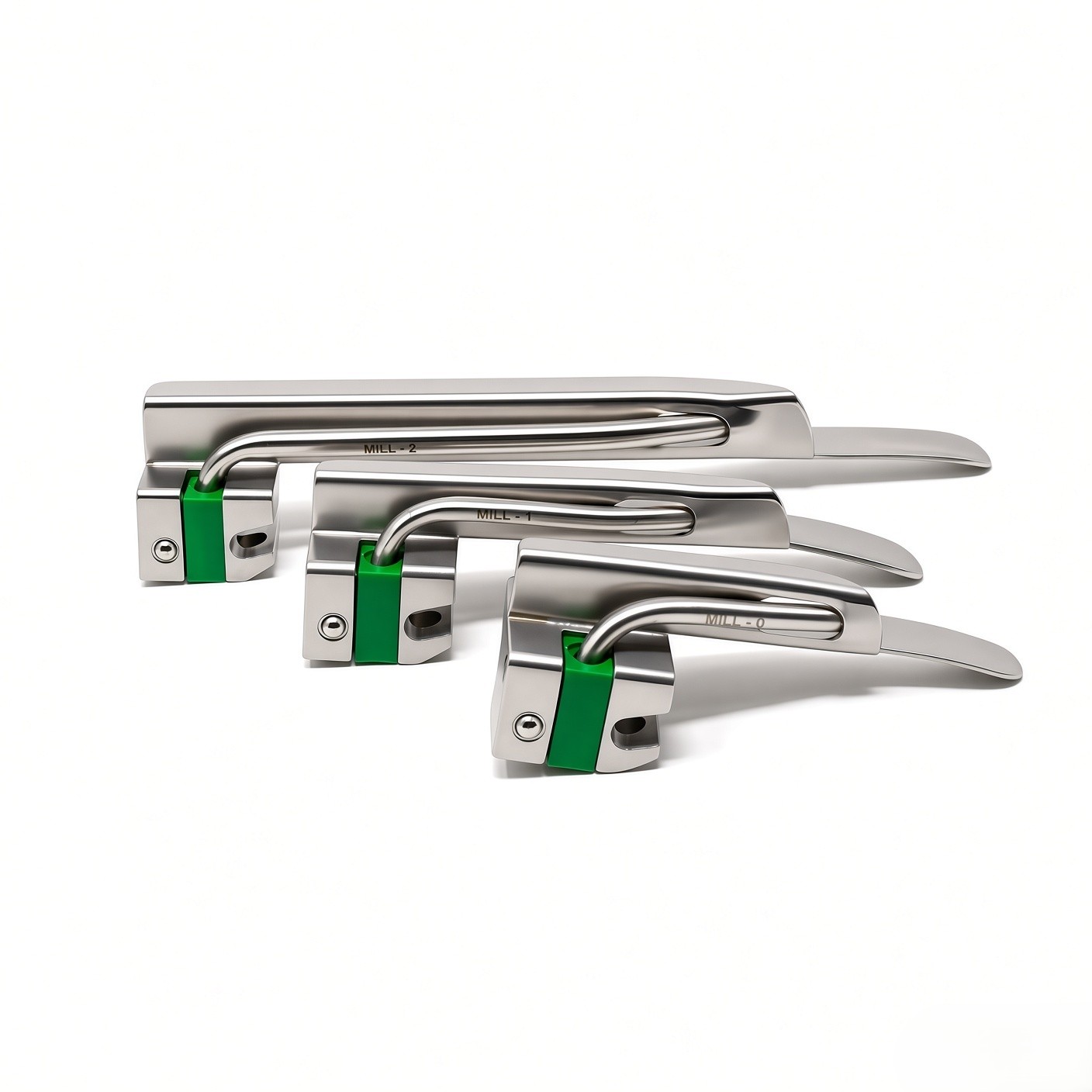 Fiber Optic Laryngoscope Set Miller Type with LED Bulb image 3