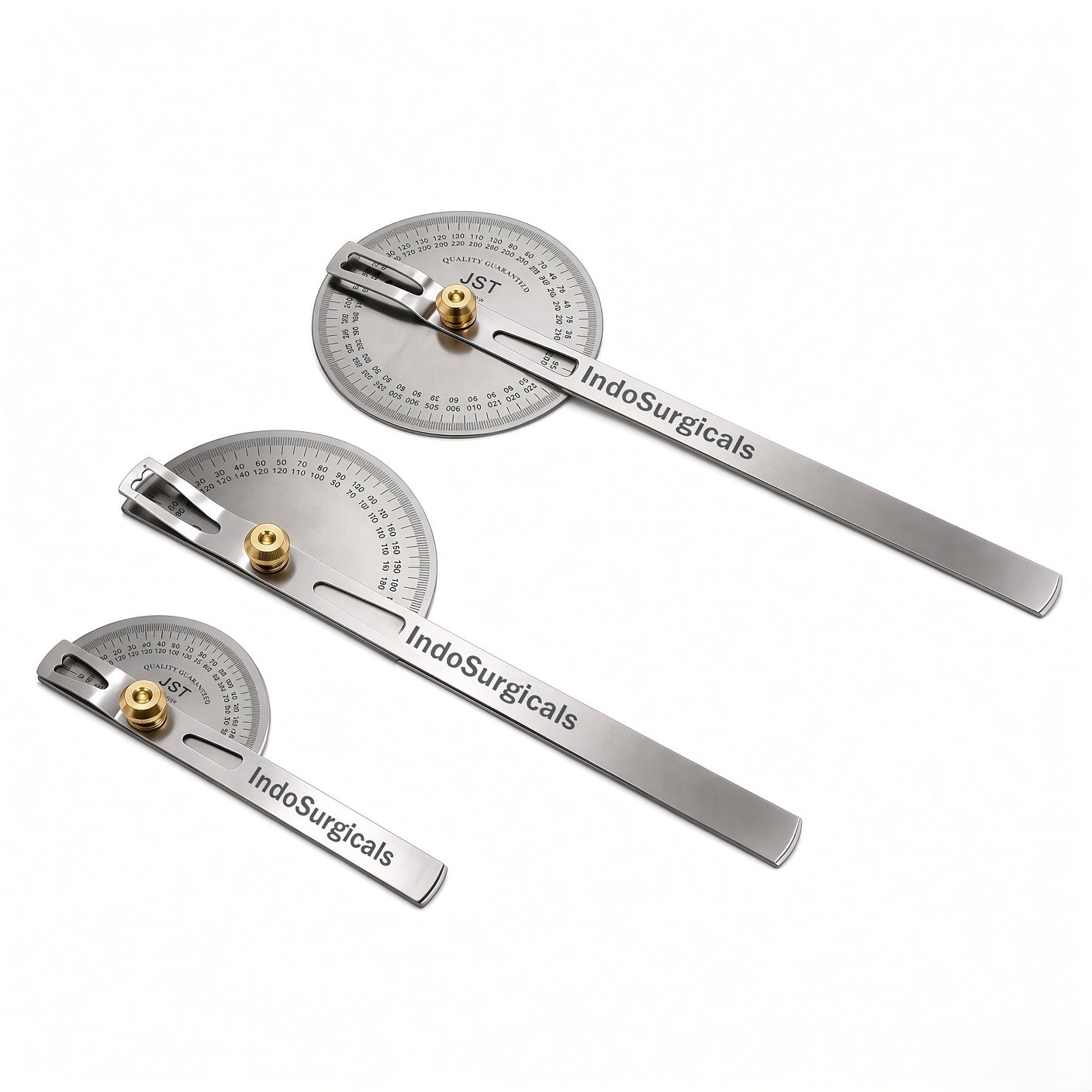 Goniometer Set of 3 with Knee Hammer & Measuring Tape image 2