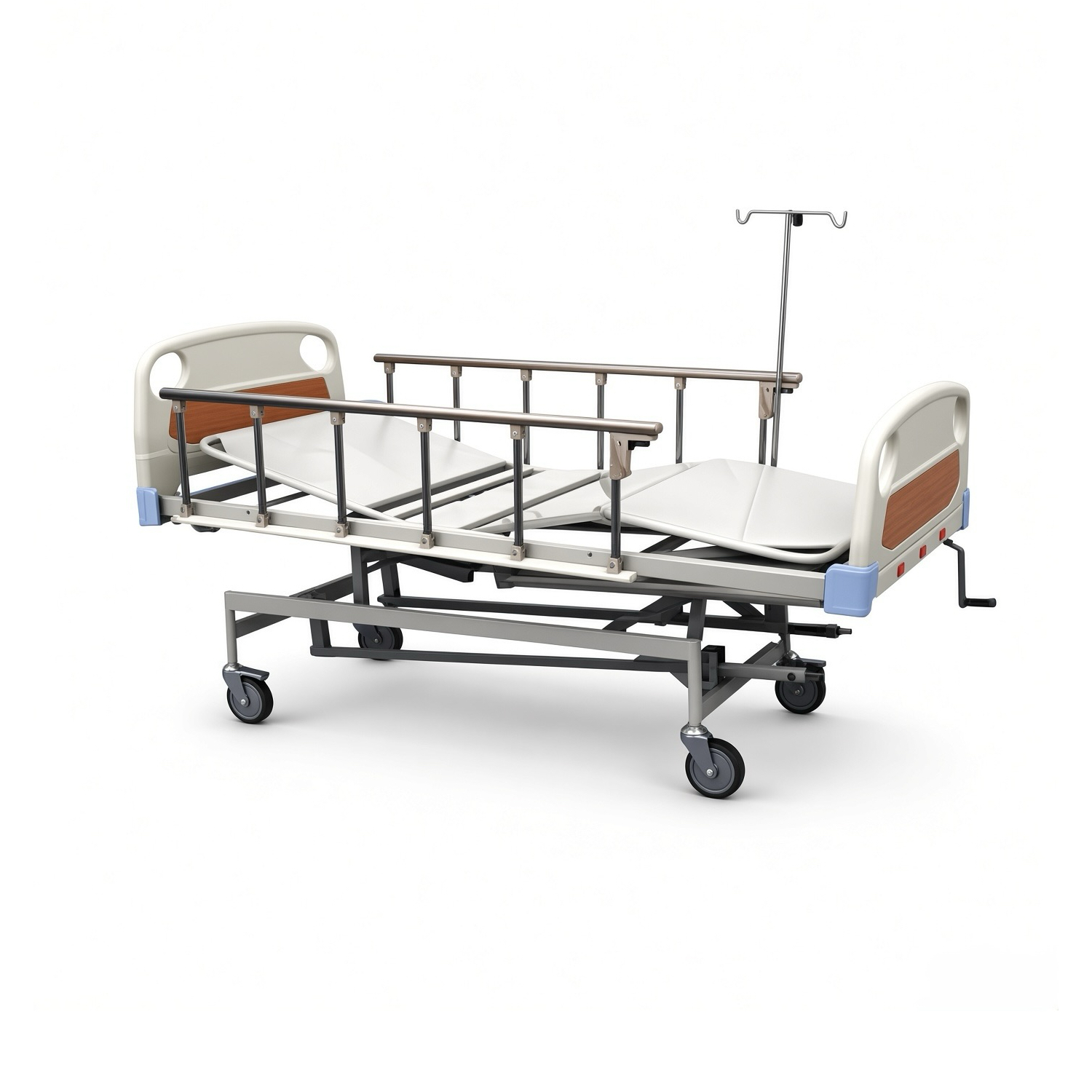 ICU Bed Mechanical with ABS Panel and Safety Rails Supplier