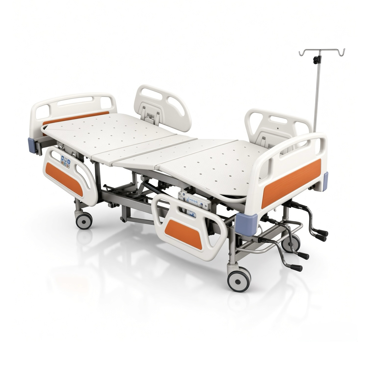 ICU Bed with ABS Panel and ABS Safety Rails Supplier
