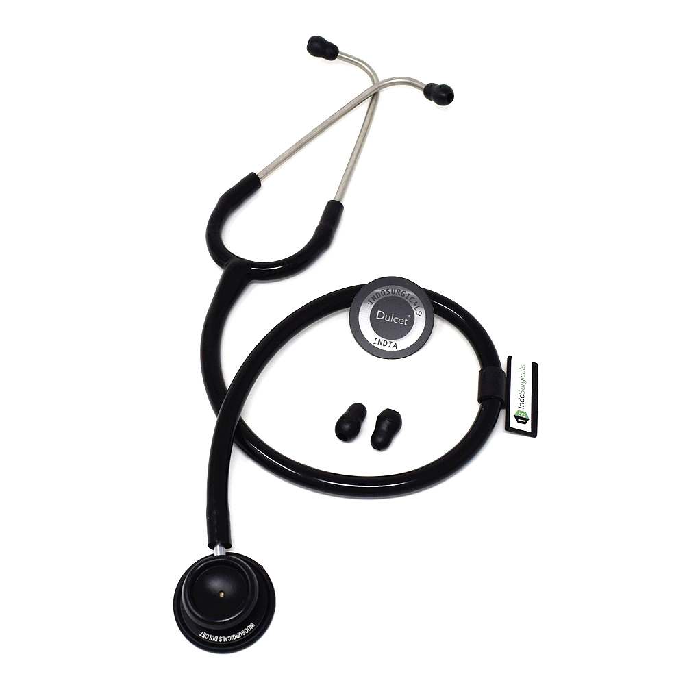 IndoSurgicals Dulcet® Black Stethoscope image 3