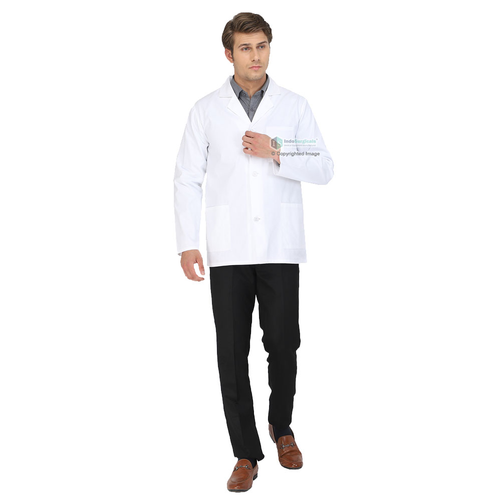 Unisex Lab Coat (Button Closure) Full Sleeve - Length 30
