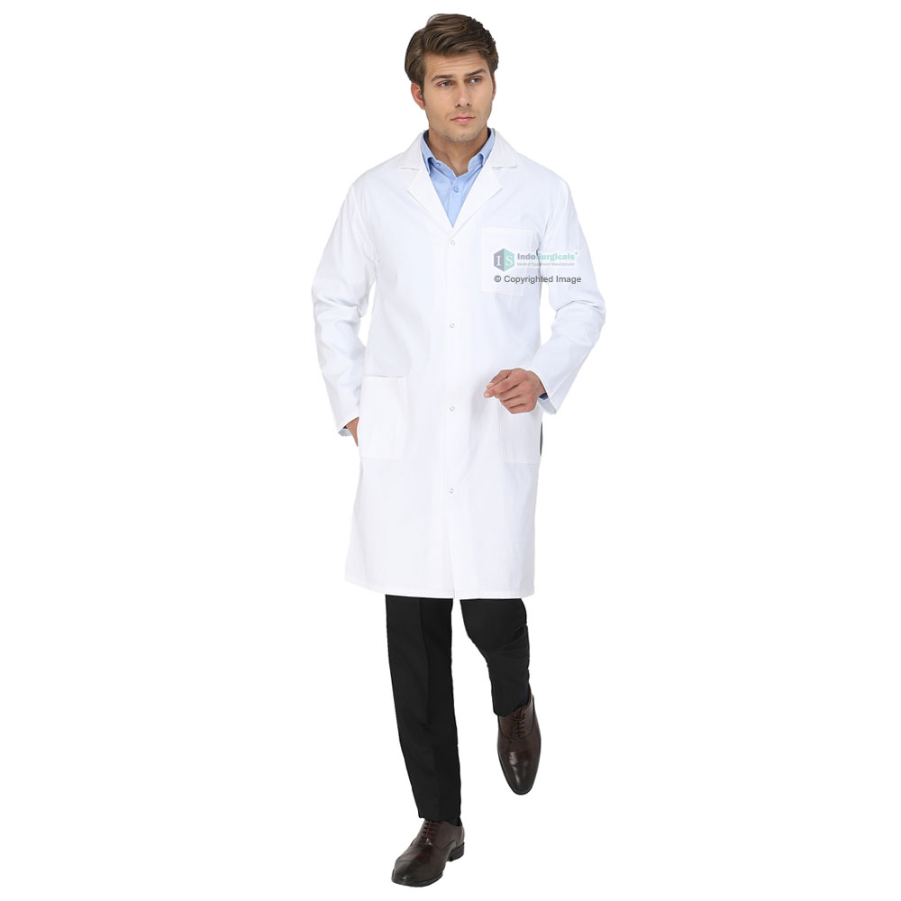 Unisex Lab Coat (Snap Closure) Full Sleeve - Length 41