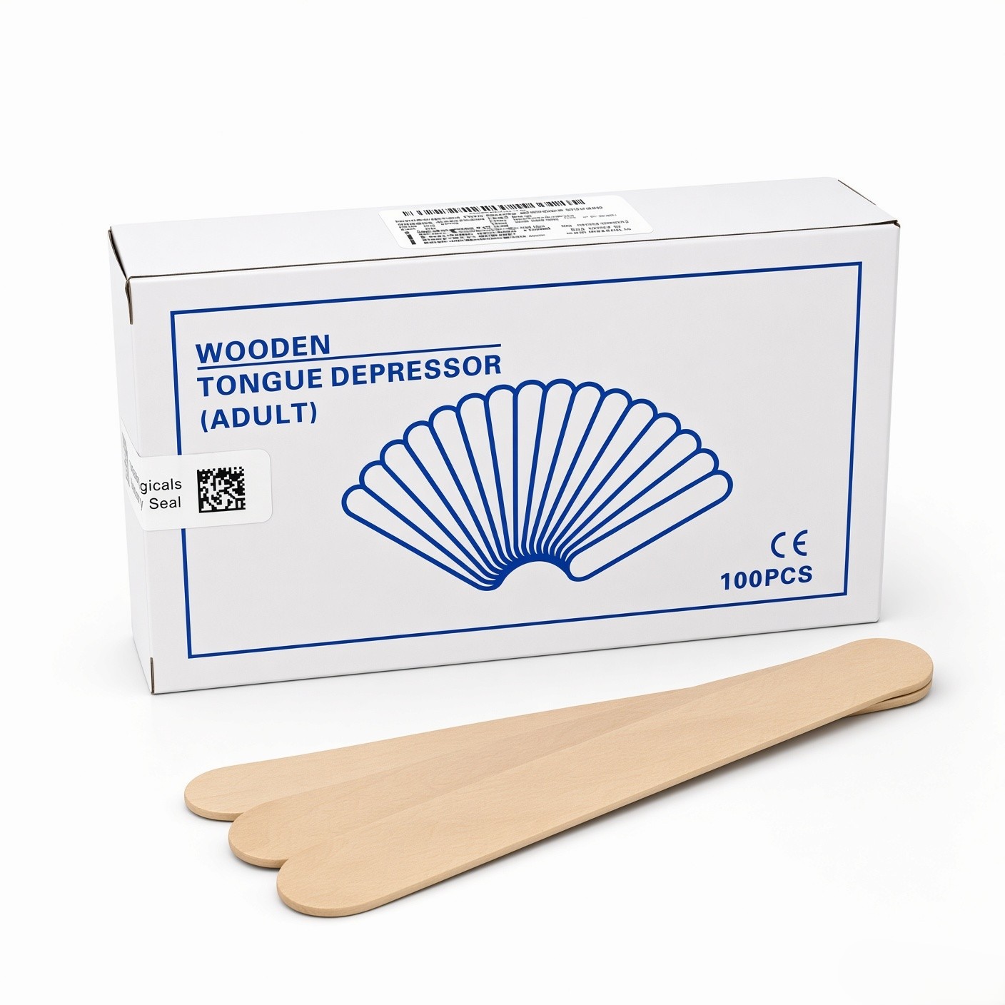 IndoSurgicals Non-Sterile Standard Wooden Tongue Depressor (100 Pcs.)