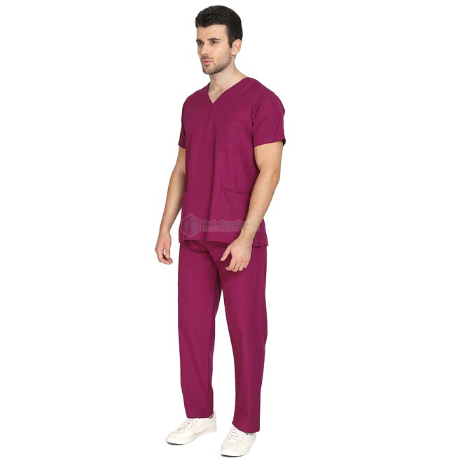 Scrub Suit for Doctors (Unisex) Poly Cotton (V-Neck) Supplier