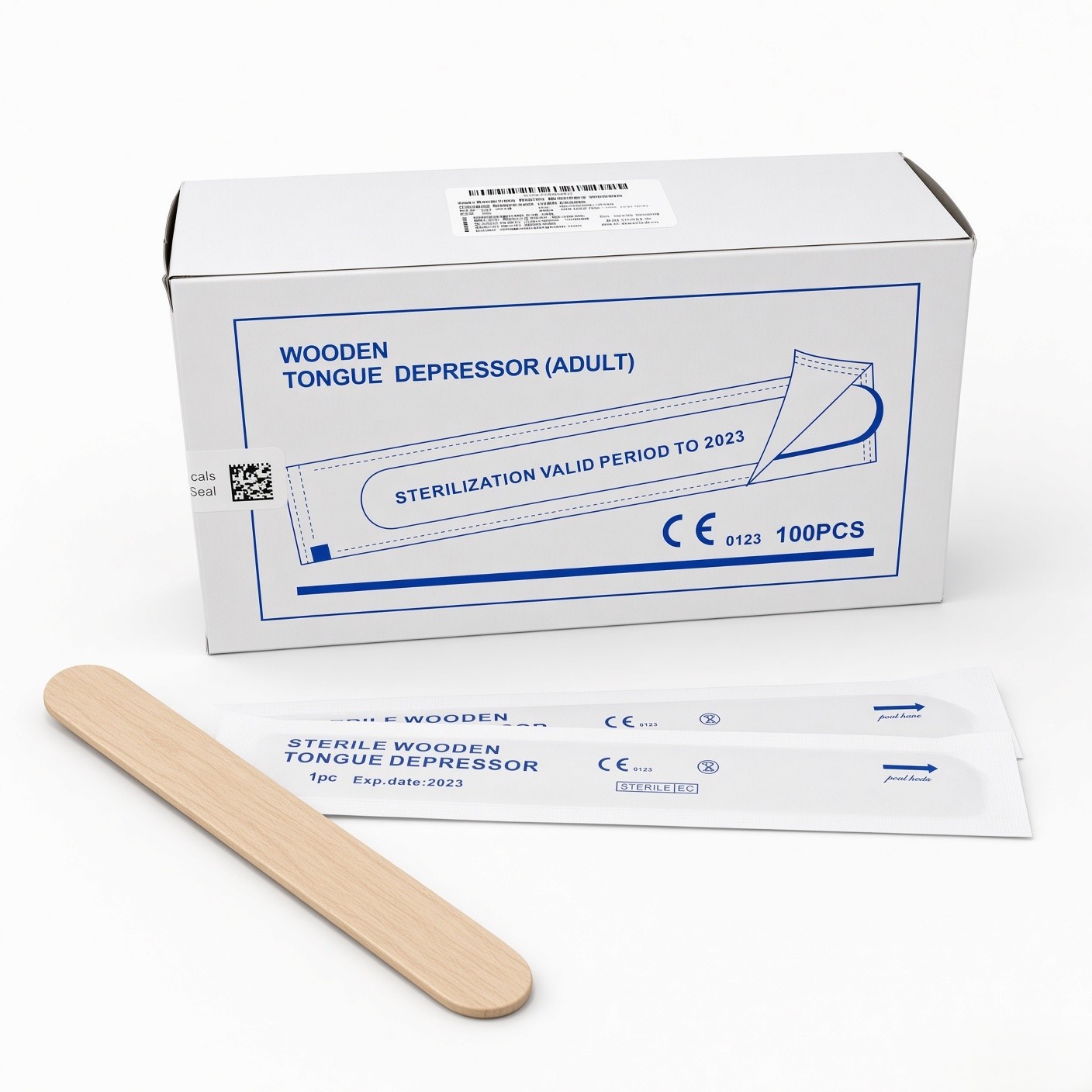 Sterile Standard Wooden Tongue Depressor (100 Pcs.) image 2
