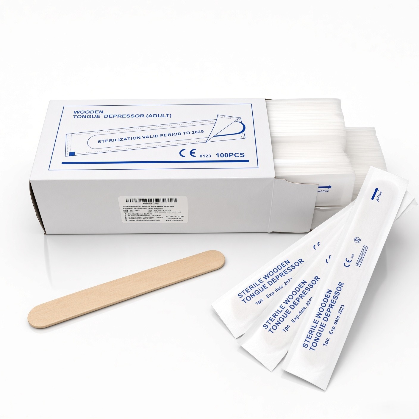 Sterile Standard Wooden Tongue Depressor (100 Pcs.) image 3