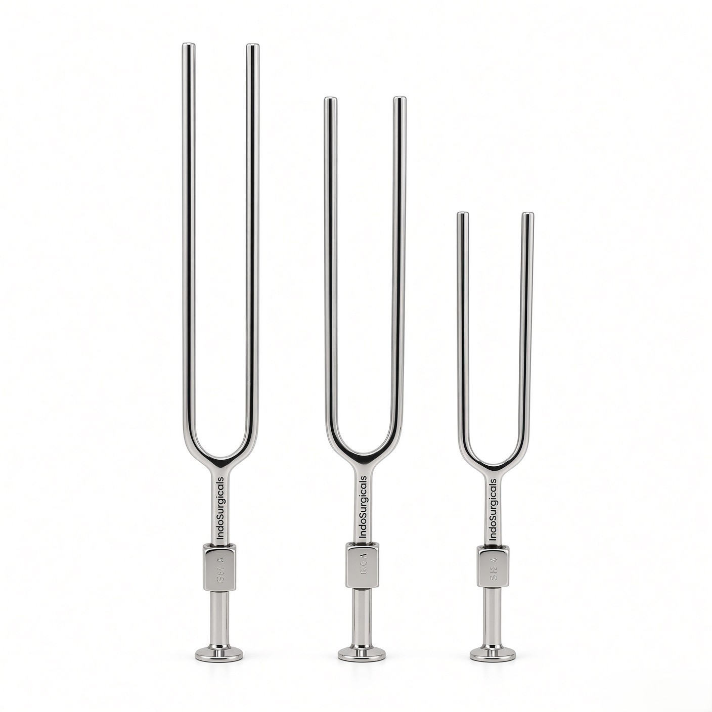 Tuning Fork Set of 3 (128 Hz, 256 Hz, 512 Hz) in Zipper Bag image 2
