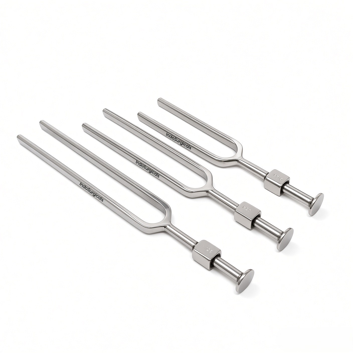 Tuning Fork Set of 3 (128 Hz, 256 Hz, 512 Hz) in Zipper Bag image 3