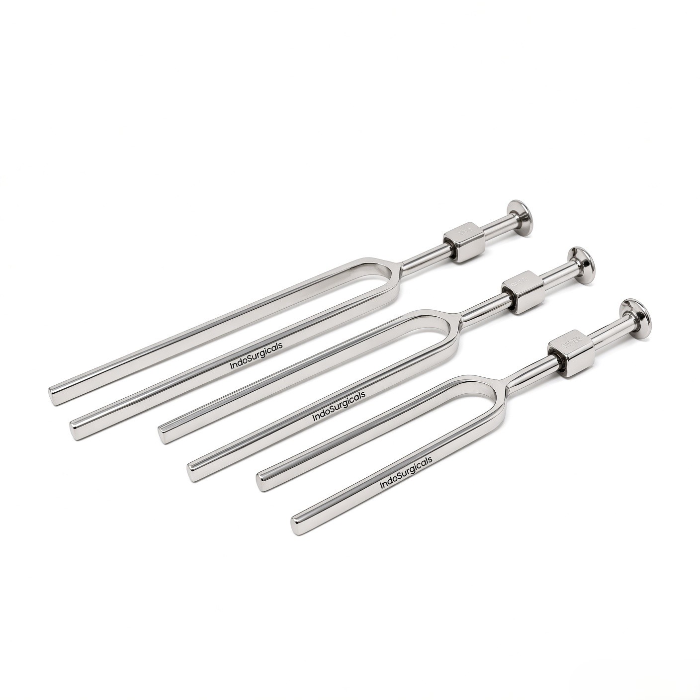 Tuning Fork Set of 3 (128 Hz, 256 Hz, 512 Hz) in Zipper Bag image 4