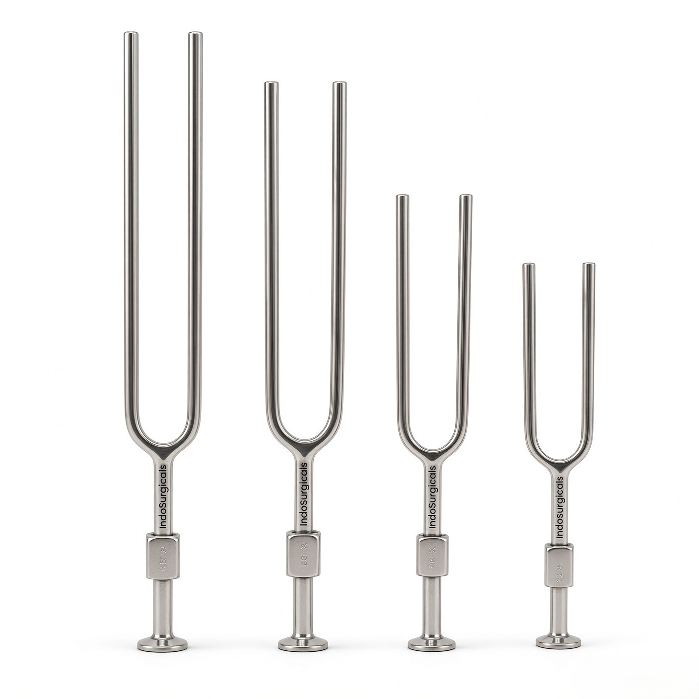 Tuning Fork Set of 4 (128 Hz, 256 Hz, 512 Hz, 1024 Hz) in Zipper Bag image 4